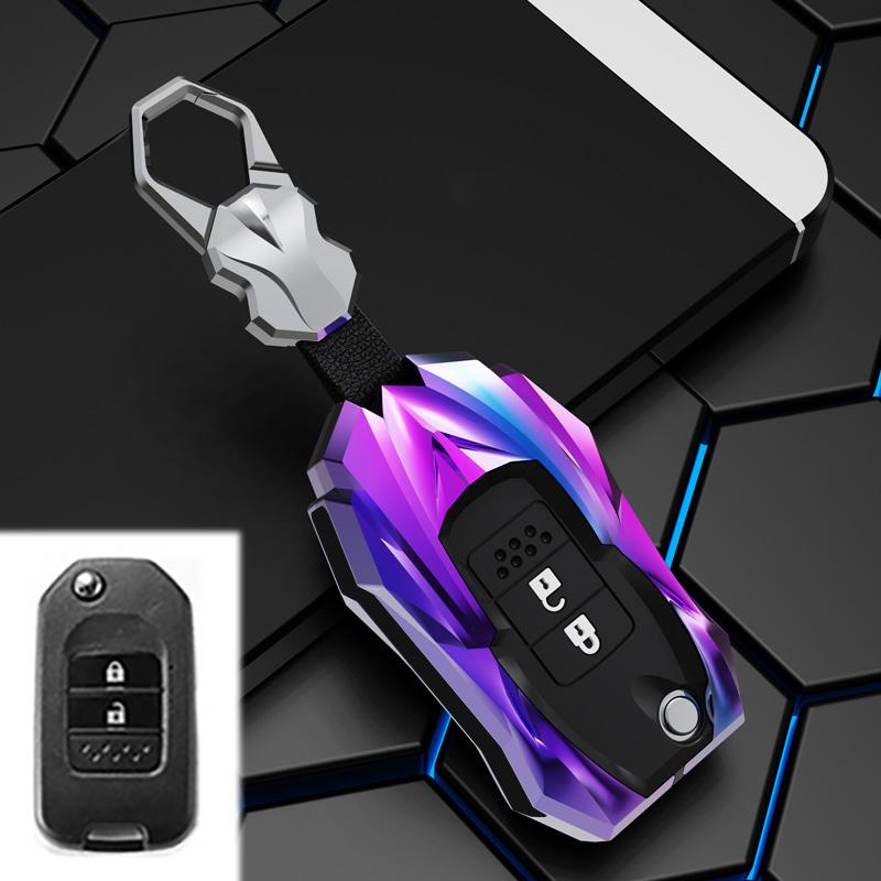 Zinc Alloy Car Key Case Cover for Honda CivIc HRV CRV XRV Crider Odyssey Fit Freed 2015 - 2018