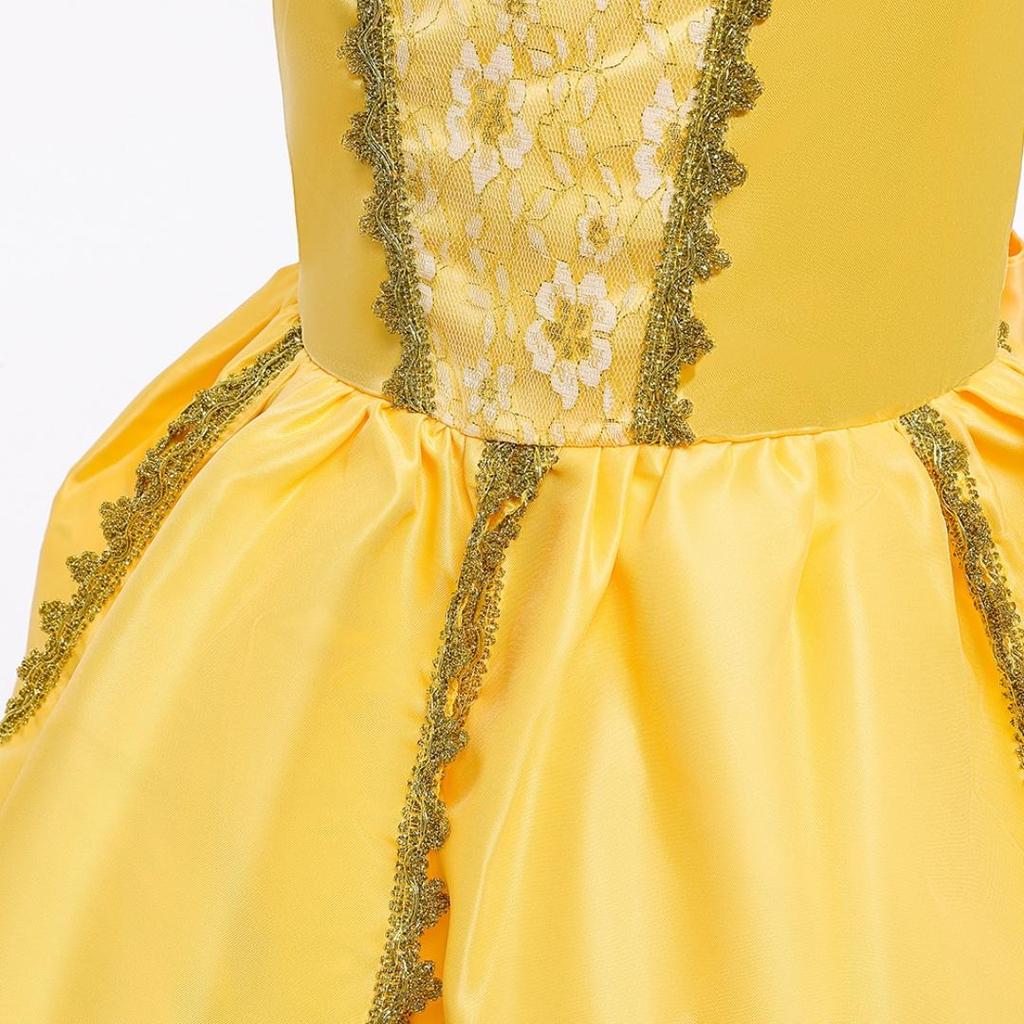 Disfraz para nia de La Bella y la Bestia, Navidad, Halloween, Carnaval,  Disfraces, Princesa Bella, Fiesta de cumpleaos, Vestido de Fiesta, Amarillo,  3, 4, 5, 6, 7, 8, 9, 10 aos comprar