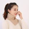 Women's Faux Collar Scarf Elegant Button-Down Neck Warmer Soft Stretchy Solid Color Winter Accessory for Outdoor & Casual Scarf