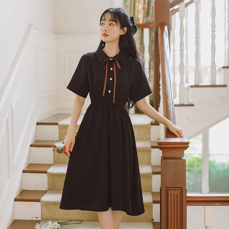 Korean Summer Mori Girl Dress for Women: 2026 New Slimming Style for College Students XS: 65-80 jin