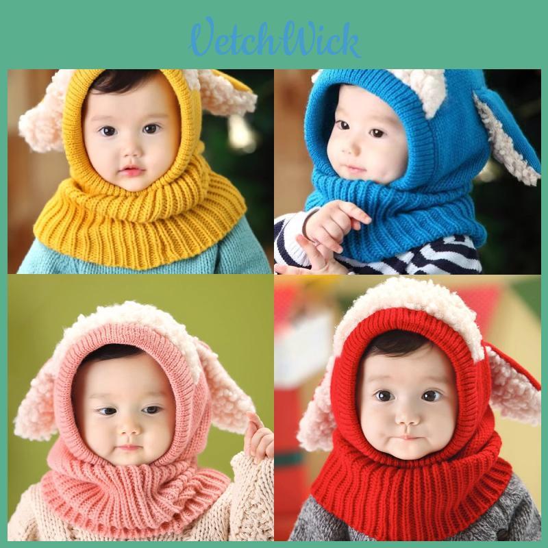 Baby Winter Hat Without Brim With Round Top And Ethnic Knit For Cozy Cold Days