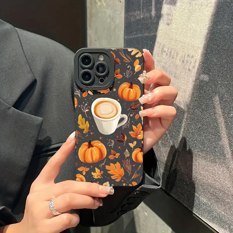 Autumn Pumpkin Coffer Phone Case For iPhone 17 16 15 14 13 12 11 Pro Max 17 Air 16E XS X XR 7 8 Plus SE Shockproof Soft Cover
