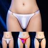 Panties Shiny Briefs Shiny Solid Color Thong Underpants