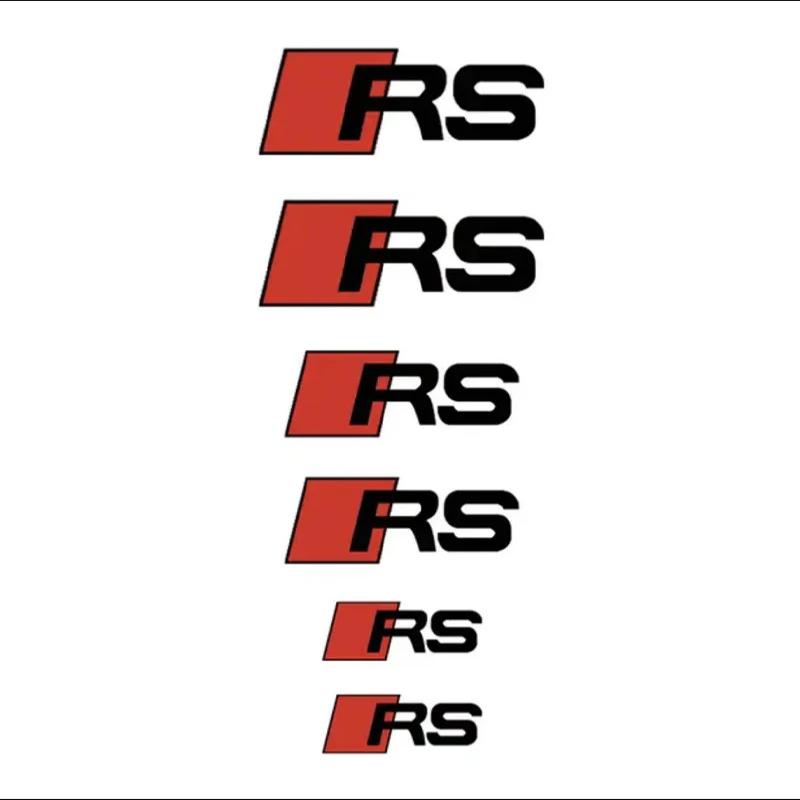 Car Brake Caliper Sticker Heat Resistant Decals Audi sport Sticker For Quattro For Audi S3 S4 S5 S6 S7 S8 RS3 RS4 RS5 RS6 RS7 RS