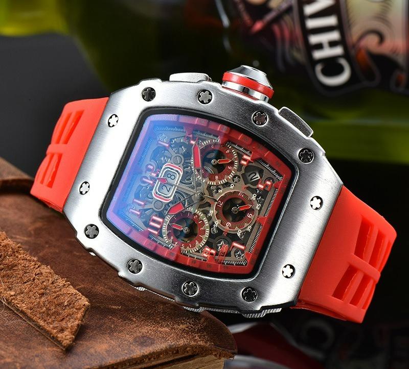New Multi-functional Quartz Watch Three-eye Running Seconds Casual Fashion Men's Watch