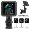 Clip-on USB Guitar Tuner, Rechargeable, for Stringed Instruments (AT-102 Black)