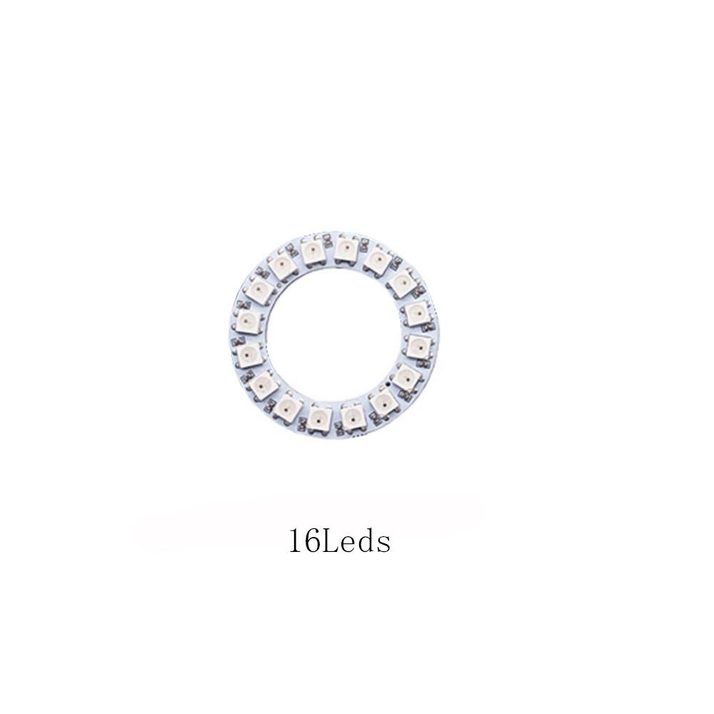 WS2812B DC5V Led Pixel Ring Individul AddressabIe Ring 5050 RGB WS2812 IC BuiIt-in Led ModuIe And 14Keys Lock USB Controller