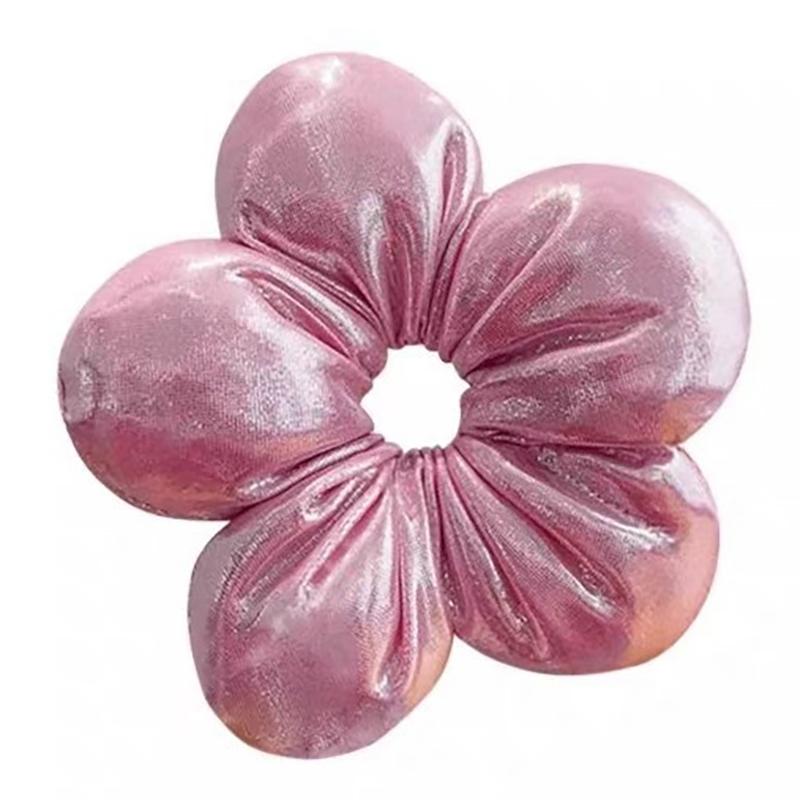Korean Creative Exaggerated Flower Scrunchie Headdress Women Girl Trendy Design Elastic Hair Band Vacation Hair Accessories