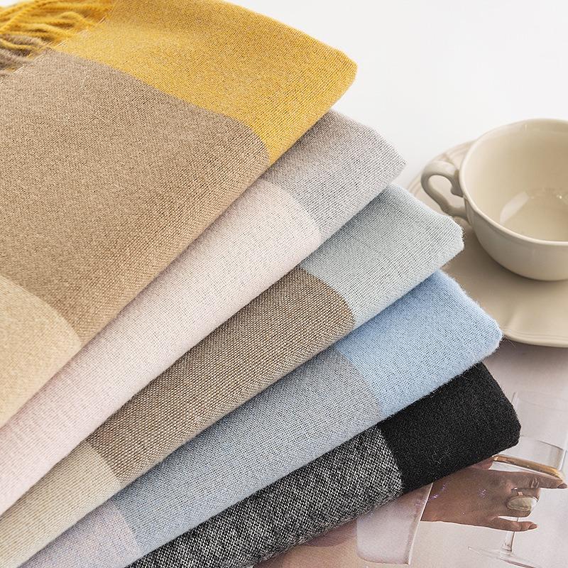 Imitation cashmere scarf Female elegance temperament scarf Fresh and sweet shawl Warm and cold scarf