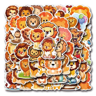 55 Cartoon Lion New Style Graffiti Stickers Decorative Scooter Water Cup Helmet Waterproof Stickers