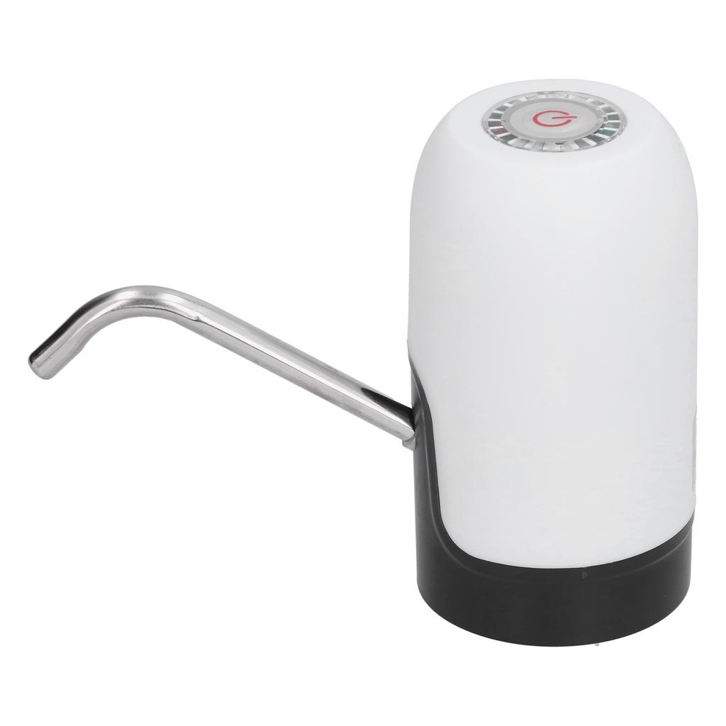 Intelligent Water Bottle Dispenser Portable USB Charging Electric Drinking Water Pump Set White