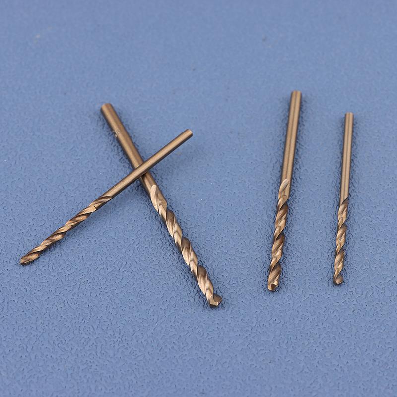 10Pcs/Set Hss M35 Cobalt Drill Bits 1-3Mm For Metal/Stainless Steel - High-Speed Steel Cobalt Coated Drill Bits With Enhanced
