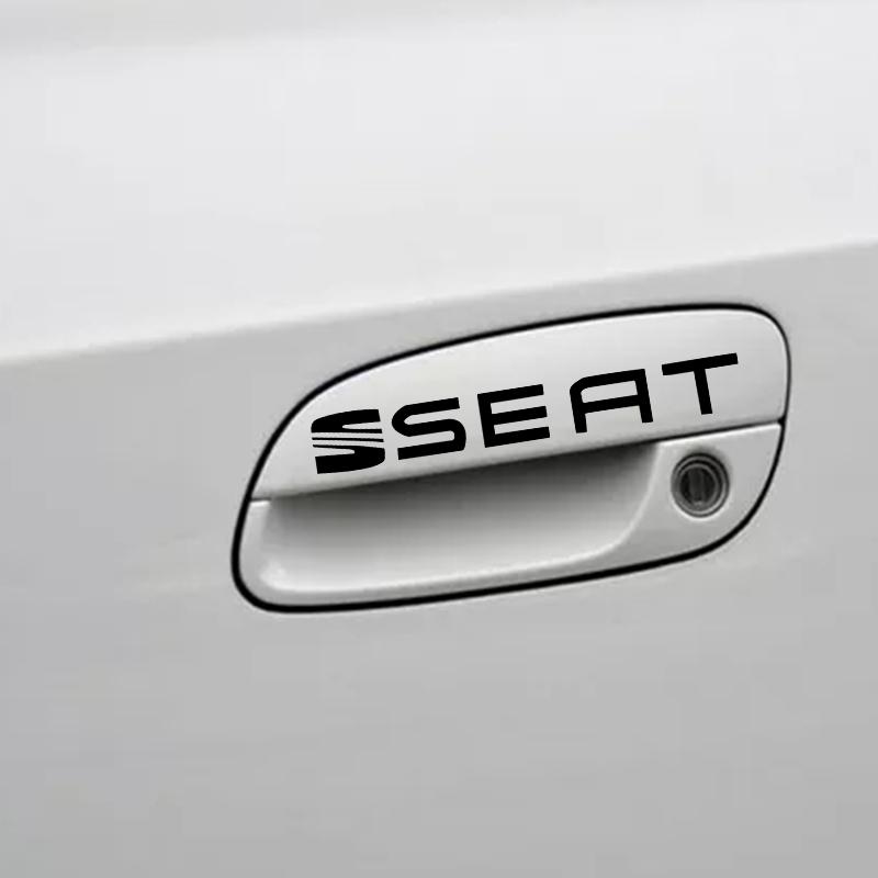 4 Stück Auto Türgriff Aufkleber Reifen Rückspiegel Aufkleber für Seat Cupra Leon 5f Ibiza 6l 6j Leon 1p Kissen Altea Xl Leon Deko