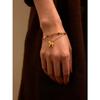 Ancient gold hammer snake bone chain women's collarbone chain light luxury temperament versatile jewelry