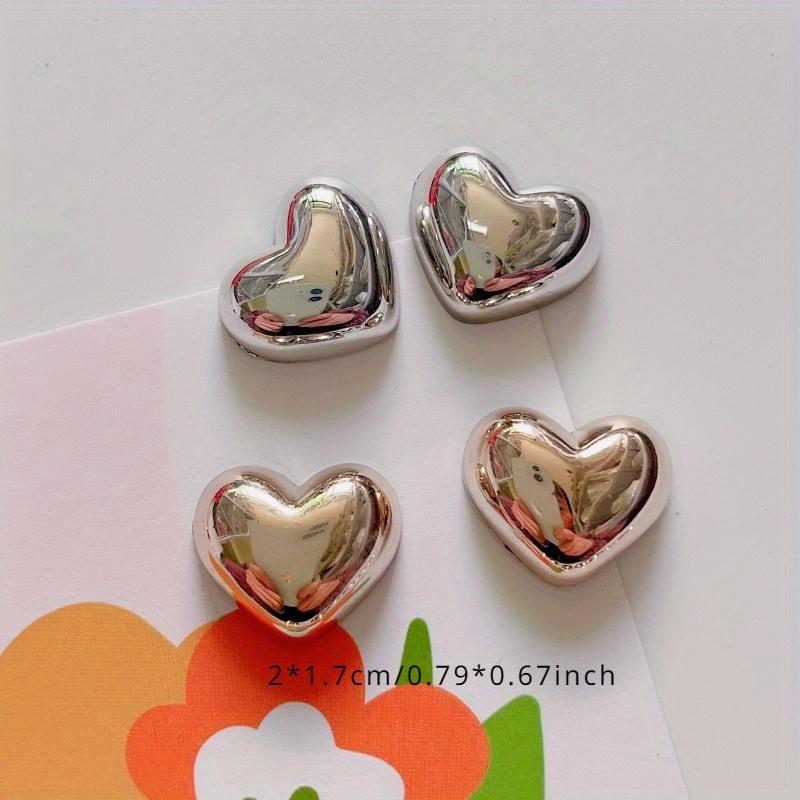 10 szt. Uroczy zestaw magnesów na lodówkę w kształcie serca, galwanizowany, z motywem miłości, dekoracyjne magnesy na lodówkę z kreskówkowym motywem, dekoracyjna tablica suchościeralna