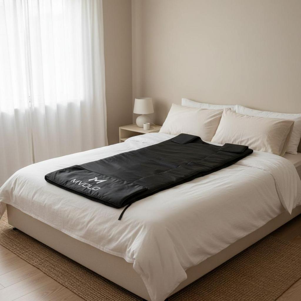 Mvolo® Infrared Sauna Blanket – Muscle & Joint Relief – Stress Reduction & Pain Therapy – Includes Towel