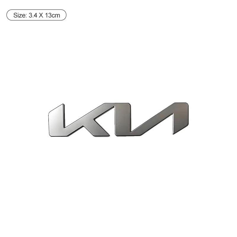 DRLK6 1Pcs 3D Metal Car Front Hood Emblem Badge Rear Trunk Sticker Decal For KIA K5 K9 Sorento Ceed Sportage Stinger Niro Soul EV6 RIO