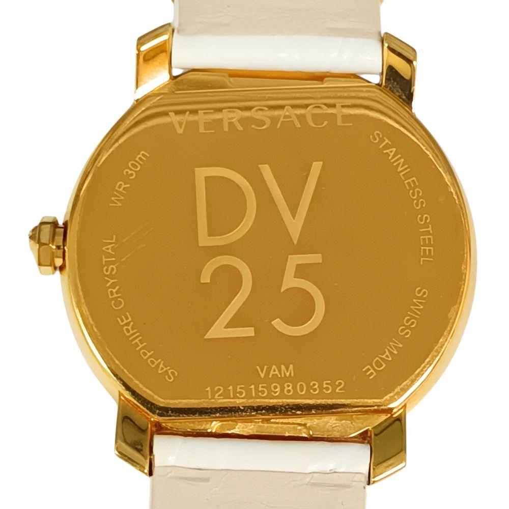 Used VERSACE Vanity Quartz Men's Watch Genuine / C1187