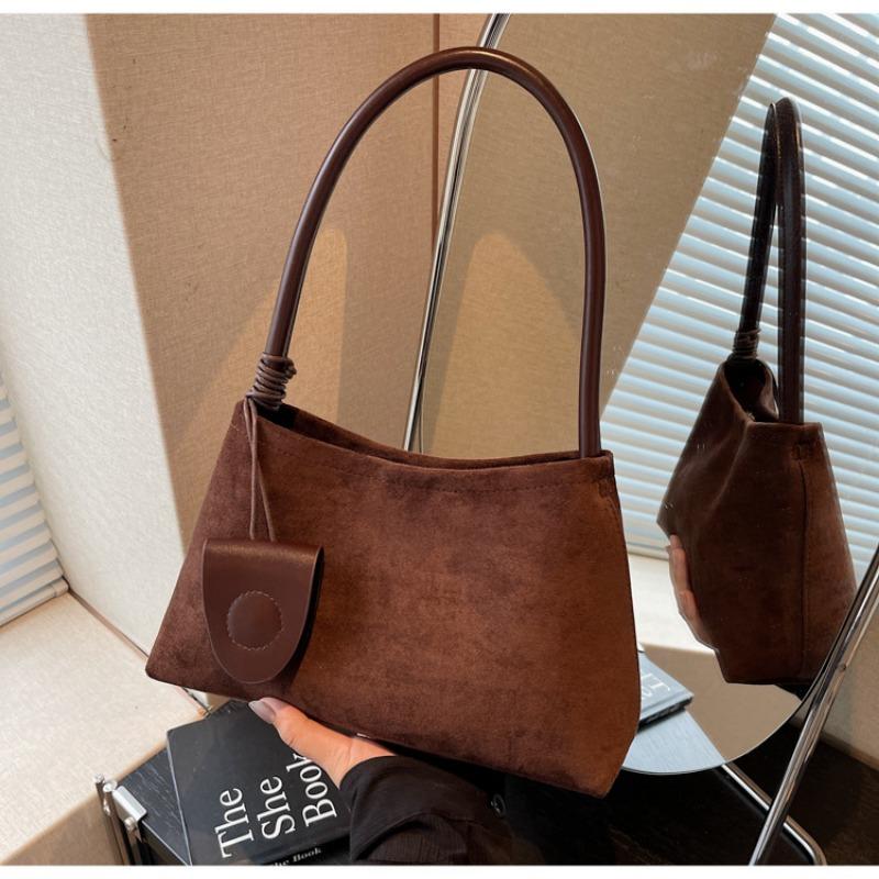 Retro bag women's large-capacity new autumn and winter casual shoulder underarm mother and child bag commuter tote bag