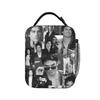 The Vampire Diaries Resuable Movie Lunch Bag Picnic Portable Zipper Thermal Tote Handbags For Child Waterproof Print Cooler Bag