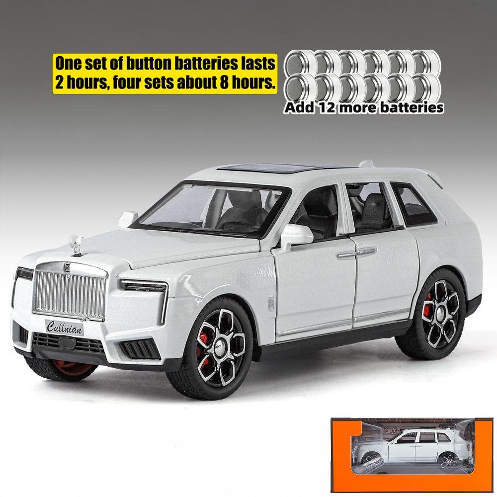 1:32 Rolls Royce Cullinan Luxury SUV Alloy High Simulation Car Model Diecast Display Present Sound And Light Pull Back Birthday