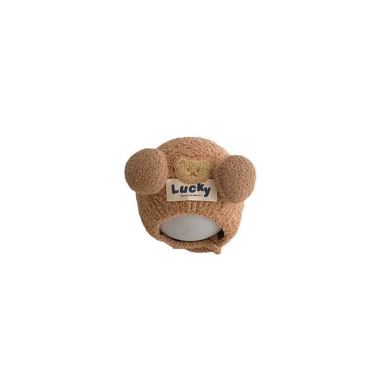Yixin baby hat autumn and winter new cute bear baby windproof baby ear hat