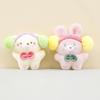 Rabbit Plush Charming Keychain Ultrasoft Short Plush Cute Bunny Pendant Bag