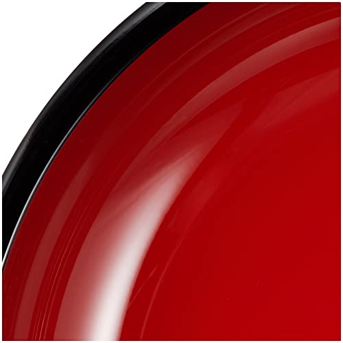 Mitani Yamanaka Lacquerware Serving Dish, 12.0cm, Black with Red Interior, M12952