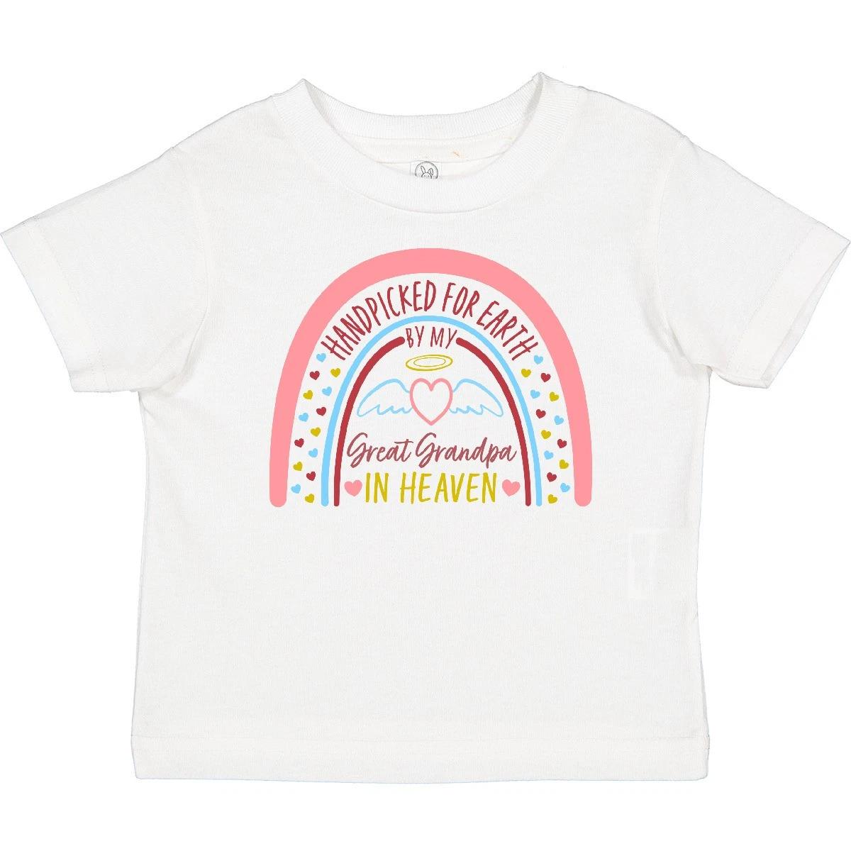Inktastic Handpicked For Earth By My Great Grandpa In Heaven- Baby T-Shirt Angel 120