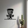 Metal Wall Art Indoor Outdoor Decor Matte Black Sports Theme Golf Kids Room Gift