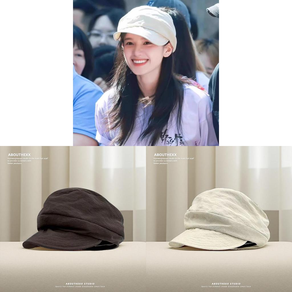 Retro japonský estetický baret s ochranou proti slunci pro ležérní letní nošení