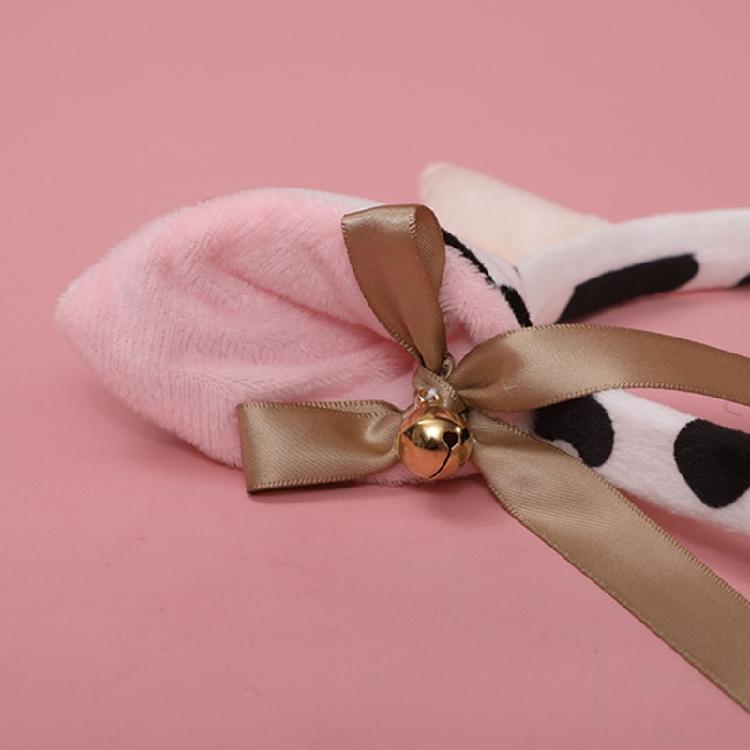 Mädchen Tierohren Kopfschmuck Schwanz Set Plüsch Haarreif Handgemacht Cosplay Zubehör
