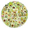 110 Internet Celebrity Cartoon Avocado Stickers Cute Fruit Avocado Avocado Suitcase Skateboard Personality Stickers