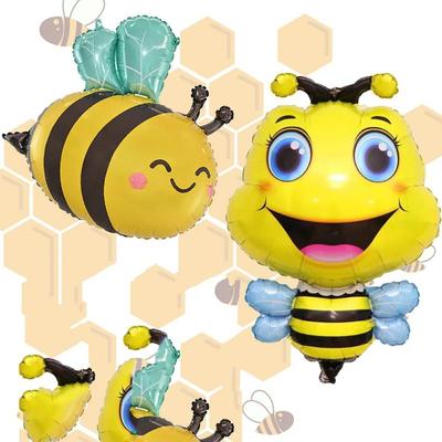 Insektenförmige Bienenballons Happy Birthday Party Hintergrunddekoration Kinder Aluminiumfolienballon Kindertagsgeschenke Ballons