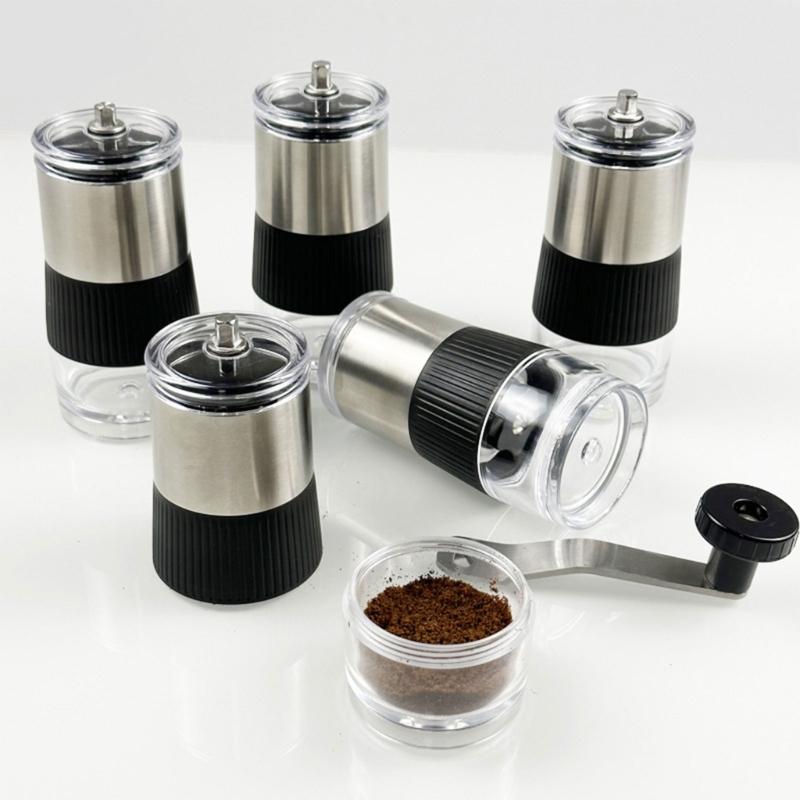 Manual Coffee Grinder Hand Coffee Grinder Mill with Ceramic Burrs Hand-Cranked Coffee Grinder for Indoor Outdoor Use
