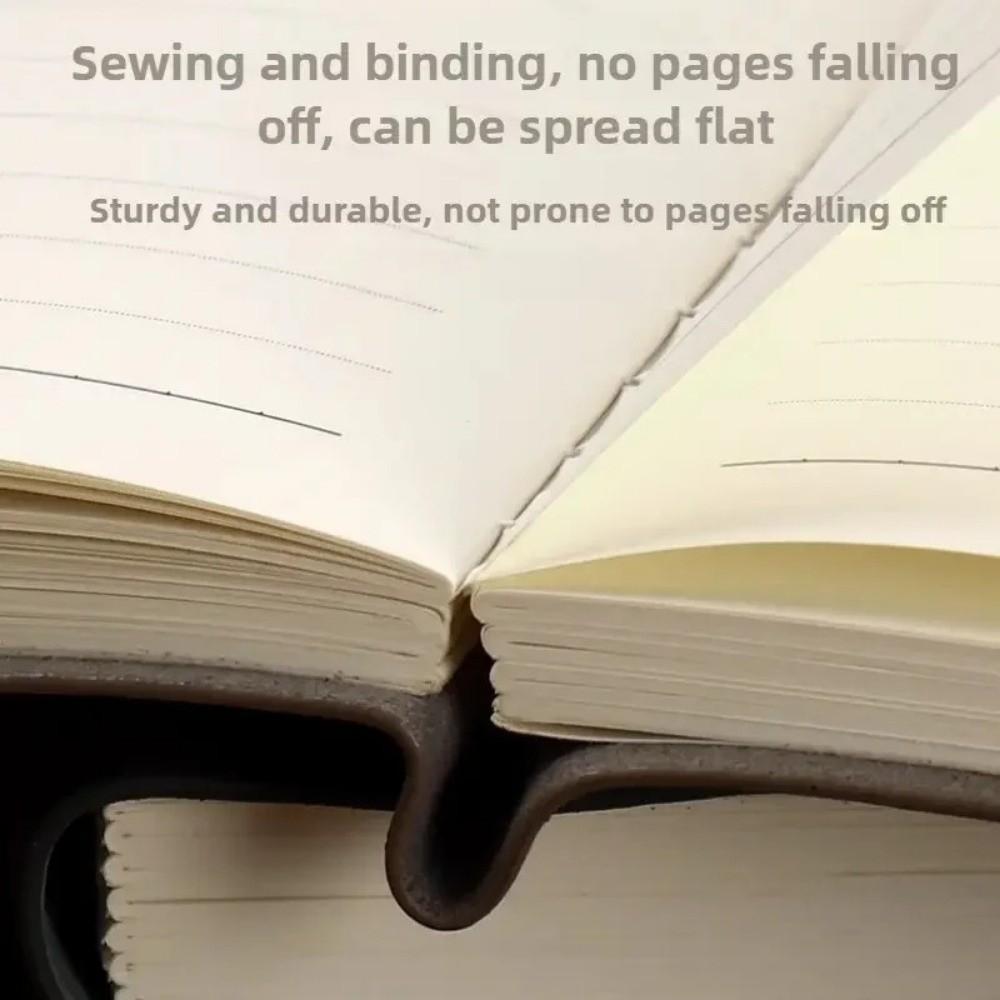 200 Pages PU Leather Notebook with Golden-Tone Tassel Meeting Notebook Office Stationery