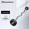 NAIPNI Fixed Rubber-Coated Barbell
