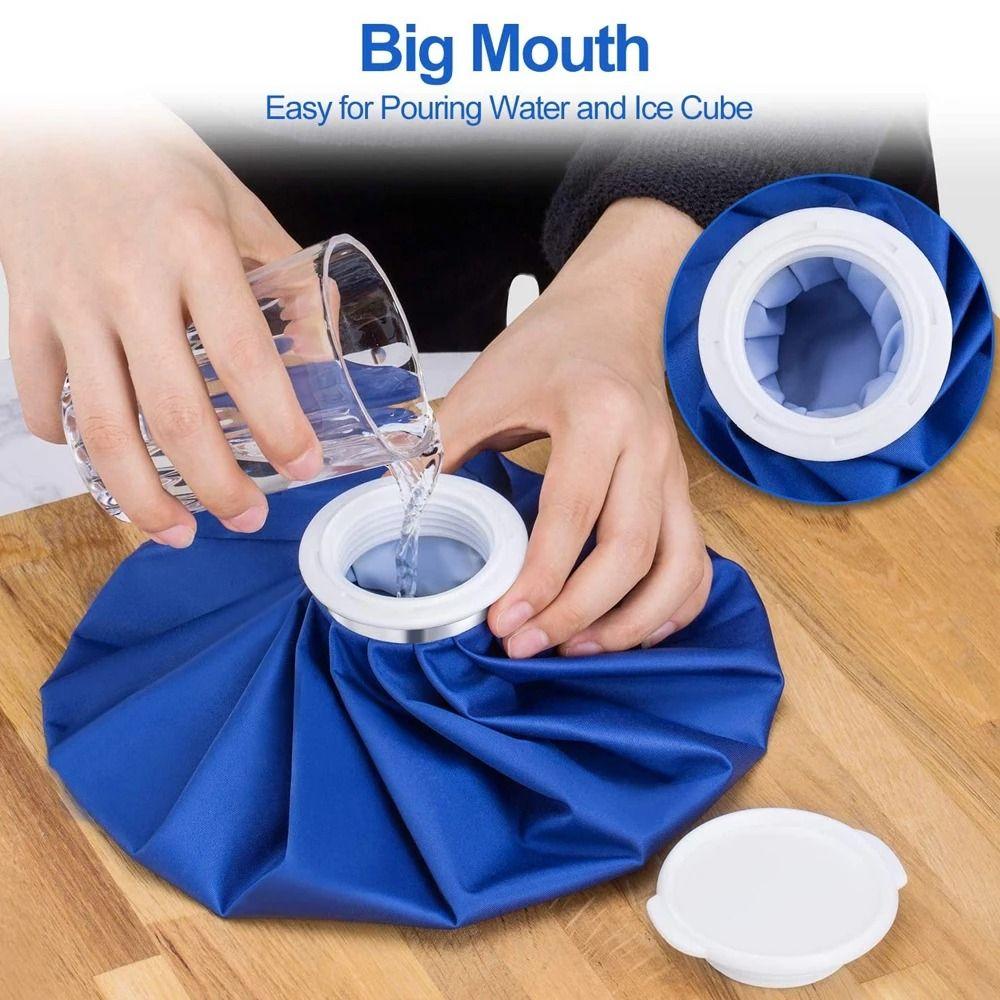 1pc Hot & Cold Pack Reusable Hot Water Bag Water Compress Bag Ice Bag  Knee