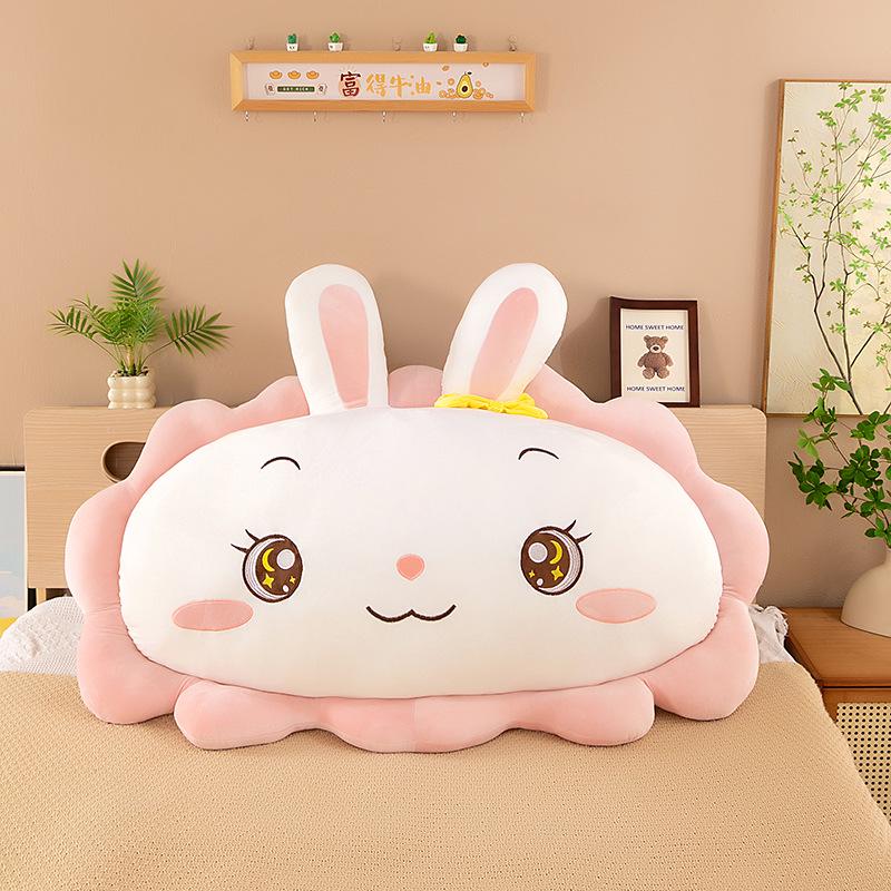 

Очаровательная плюшевая кукла-подушка в виде сердца, цветка и кролика - белая подушка-кролик для дома и автомобиля 30cm 0.25kg