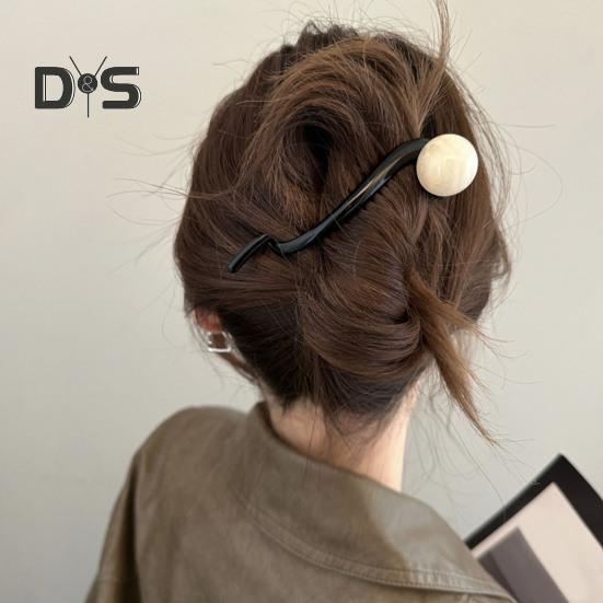 1/3Pcs Women Banana Clip Set Non-Slip Twist Faux Pearl Hair Clips Vintage French Ponytail Buckle Clip Hair Accessories