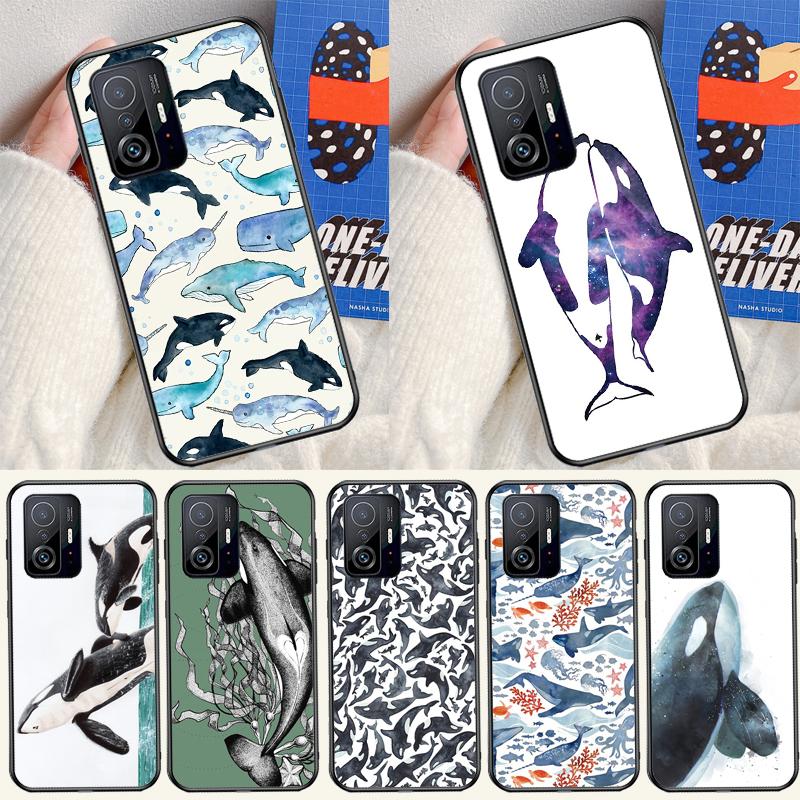 Orcas Whale Case For Xiaomi 14 13 15 Ultra 11T 12T 13T 14T Pro POCO X7 Pro X3 X5 F5 F6 M6 X6 Pro Cover