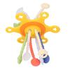 Baby Pull String Toy Brain Development Interactive Fine Motor Skill Colorful Silicone Pull String Se