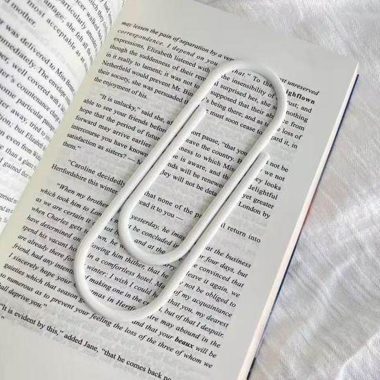 3D Printed Giant Paper Clip, Large Paper Clip Shape Bookmark, Extra Big Paperclip Book Marker Decoration, Gift for Reading Lovers