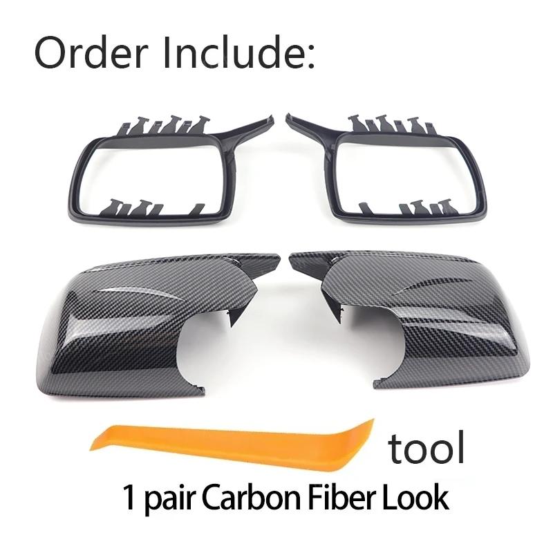 

For BMW X3 E83 2003-2010 Carbon Fiber Pattern M Look Rearview Mirror Cap Wing Side Mirror Cover Replacement Accessory