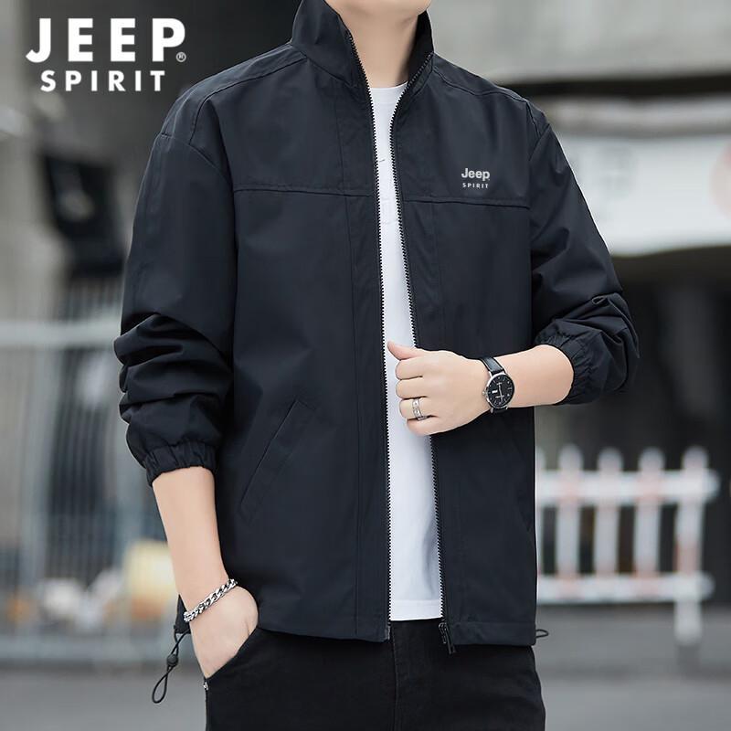 JEEP SPIRIT Men's Stand-Collar Casual Jacket