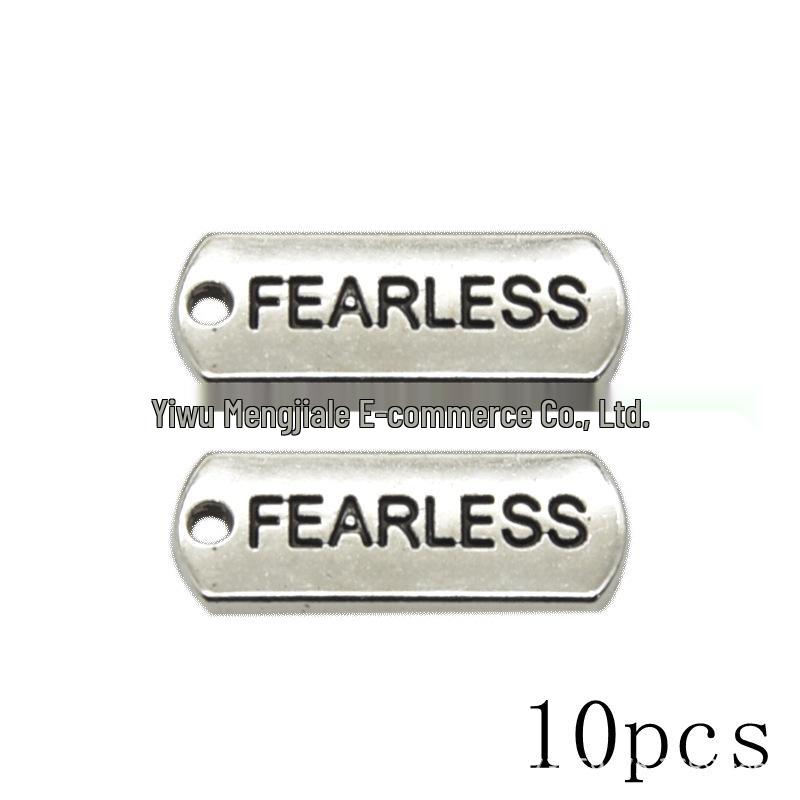 DIY Vintage Gold Inspirational Word Tag Pendant for Jewelry Making