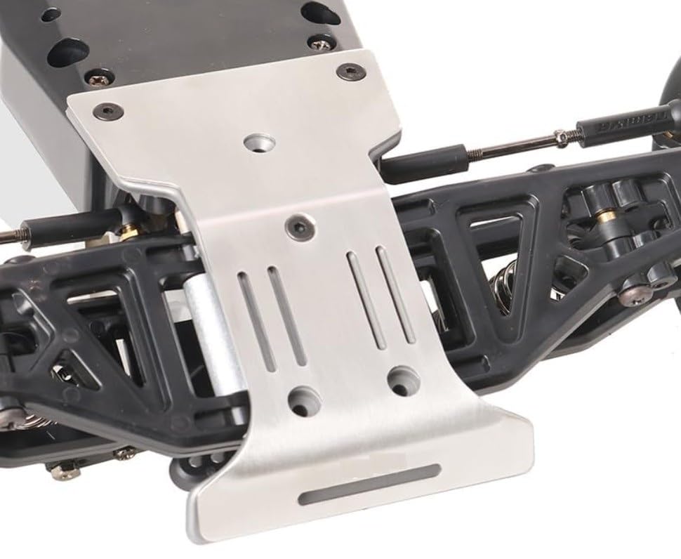 OSE Stainless Steel Front & Rear Chassis Skid Plates for Tamiya 110 Fighter NXGEN DT-04 RC Chassis Armor Protector Parts [Used]