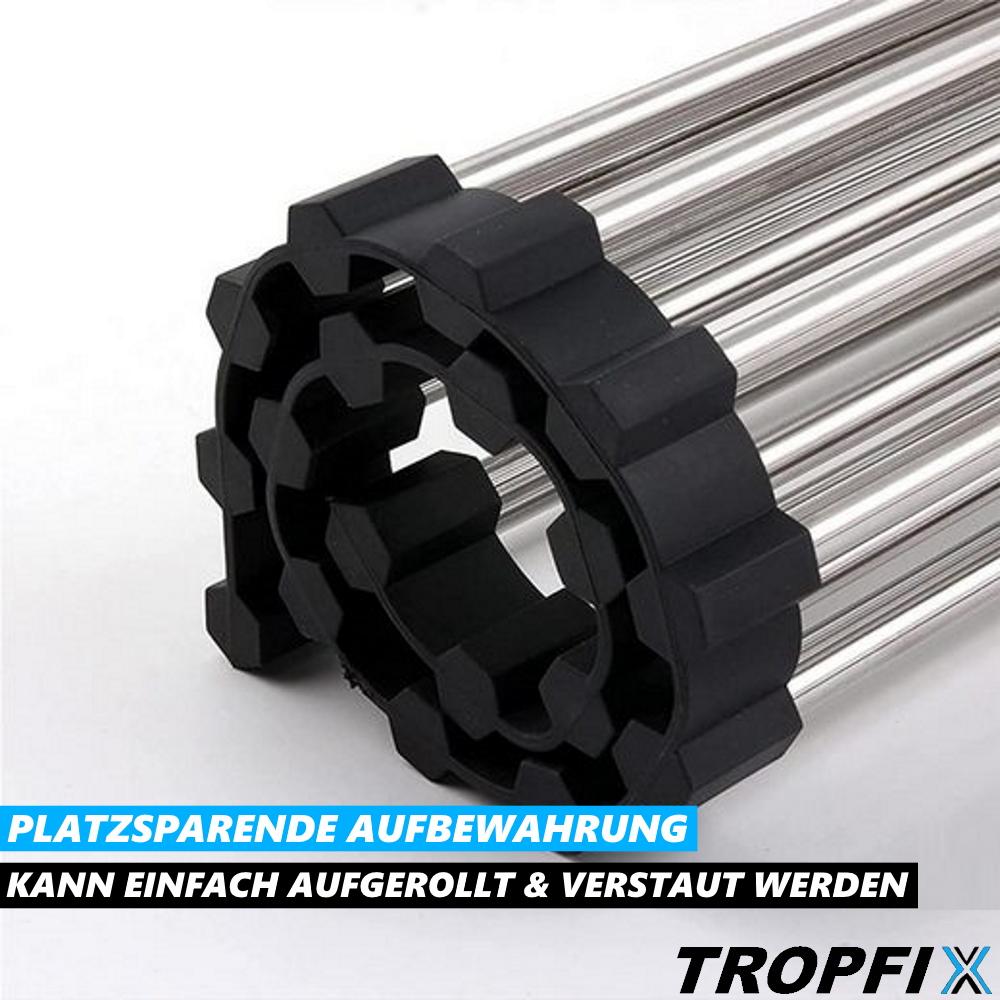 TROPFIX Draining Rack Foldable Draining Grid Stainless Steel Drying Rack Foldable