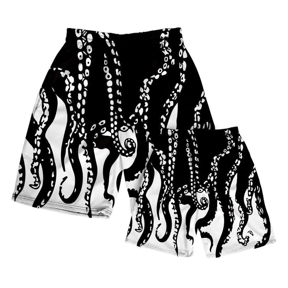 

Kraken Ocean Squid Octopus Monster Myth Boxing Muay Thai Kickboxing Training Shorts Print Martial Art Unisex Men Women Fitness Sport Gym Workout S