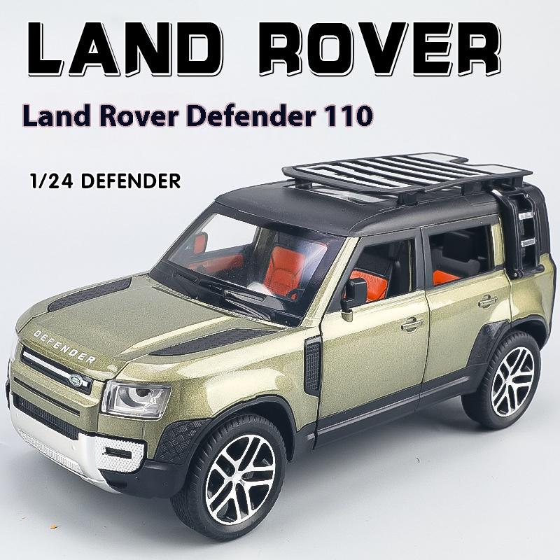 Nytt 1:24 Land Rover Defender SUV Leke Legeringsbil Støpte & Lekebiler Metallbilmodell Simuleringssamling Leker For Barn Gaver